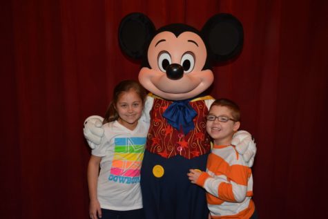 Will Bubela and his sister, Paige Bubela, pose with Mickey Mouse during their Make-A-Wish trip to Disney World. Will has Dravet Syndrome, a debilitating seizure disorder that begins during infancy.