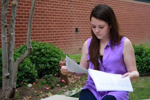 Senior Tori Mills plans to attend Belmont University this fall and major in biology with a minor in musical performance. Photo by Jodie Woodward.