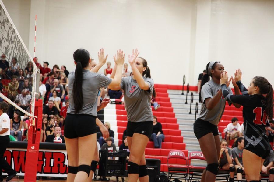 The Cowgirls are also ranked second in the nation according to Maxpreps rankings. With these stats, the Cowgirls are going into their second round of district play with a high confidence, and a goal that leads them back to the state finals. Photo by Rowan Khazendar.