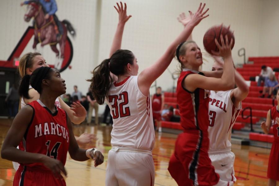 Second time a charm for Cowgirls against Lady Hawks, win 40-30