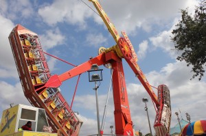 This past weekend, Saint Ann Catholic Parish held its annual carnival right next to the church. This year, the carnival featured many new rides such as the Kamikaze. Photo by Nicole Messer. 