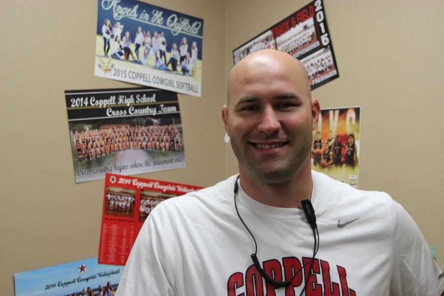 New Assistant Principal Wes Vanicek caters to students in their sophomore year whose last names corresponds H through Z after moving from New Tech High @ Coppell for five years. Photo by Alexandra Dalton.