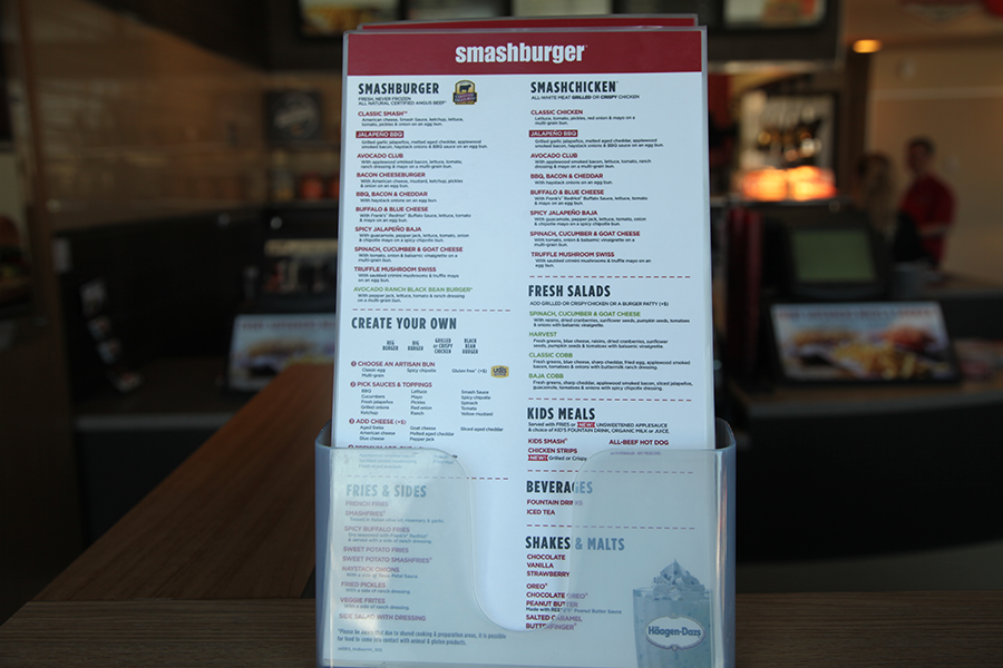 Smashburger has a large menu with a wide variety to suit any craving. 
