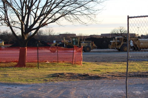 Andrew Brown Park West is under construction and has been closed off to the public since January 2016. The spring and fall seasons of soccer and softball have been displaced as the park is unavailable. Photo by Kelly Monaghan.