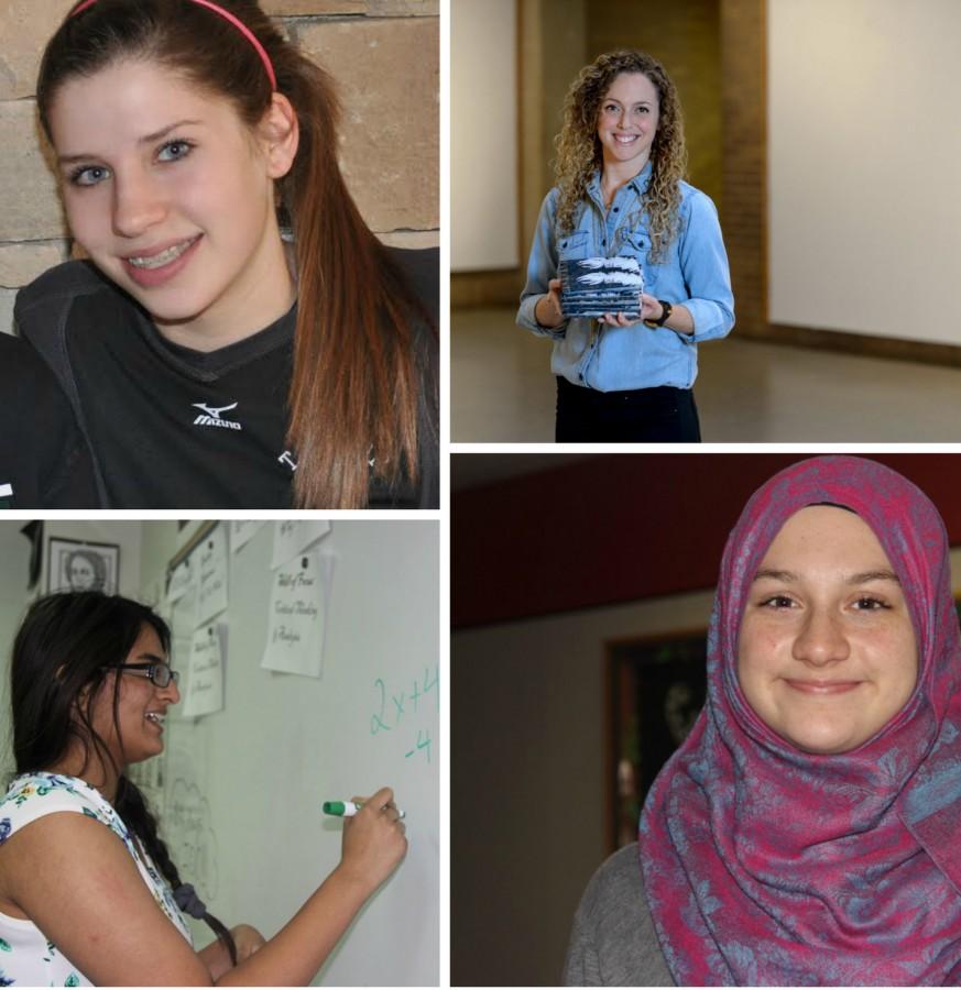 Top left: Taylor Storch,
Top right: Joy Ellis,
Bottom left: Saman Hemani,
Bottom right: Amerah Taleb