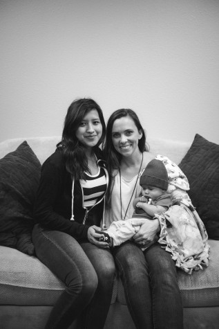 YoungLives mentor Callie N. meets with teen mom Heidy R. and her son. Callie is Heidy’s mentor, a volunteer meant to support Heidy and offer her guidance on matters ranging from parenting to her Christian faith.