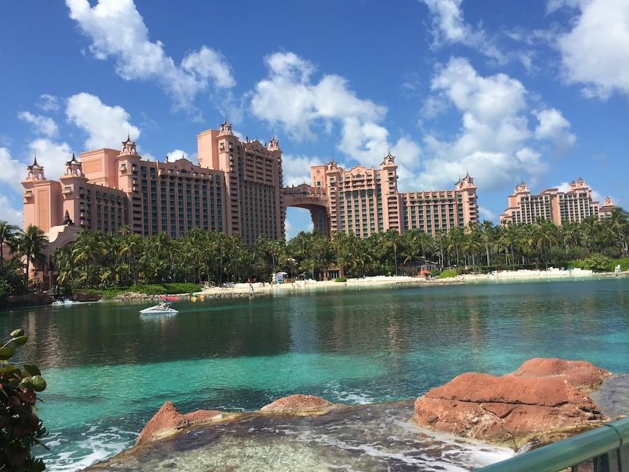 The Atlantis hotel in Paradise Island, Bahamas is a popular destination for students and families over spring break. Atlantis has 6 different towers you can choose to stay in, and all towers have complimentary access to all beaches, pools, aquariums, restaurants and the water park. 