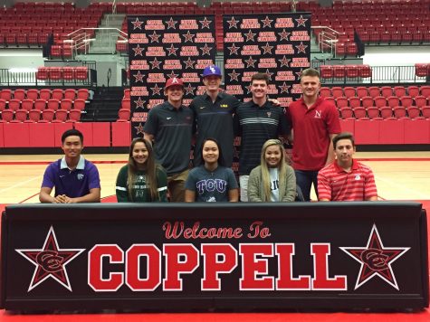 Coppell High School held a National Signing Day ceremony on Nov.9 in the CHS arena. Nine senior students plan to progress towards their passion for their sport. 

