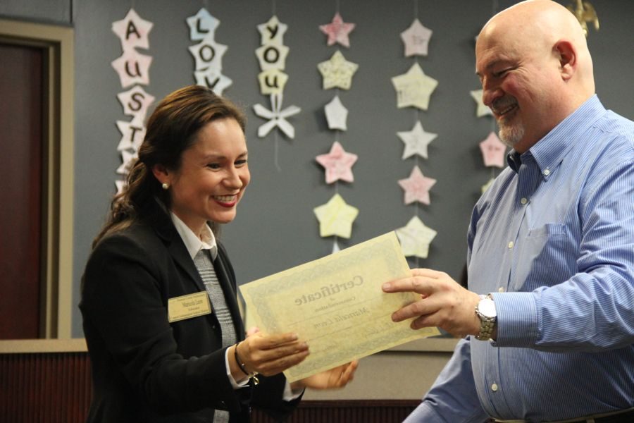 January board meeting recognizes teachers, spreads laughter