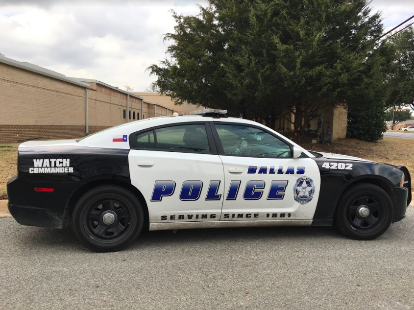 After her six hour ride along on Dec. 16, Cummins was able to get up close and personal with the Dallas Police Department. Photo courtesy Gerald Smalley. 