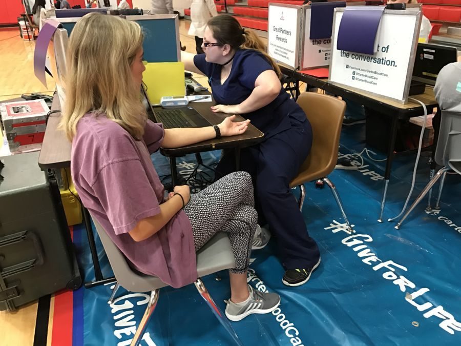 The Health Occupations Students of America (HOSA) organization calendar depicting the events for October. HOSA is hosting a blood drive this Friday in the Coppell High School small gym, for all students and teachers 16 and older.