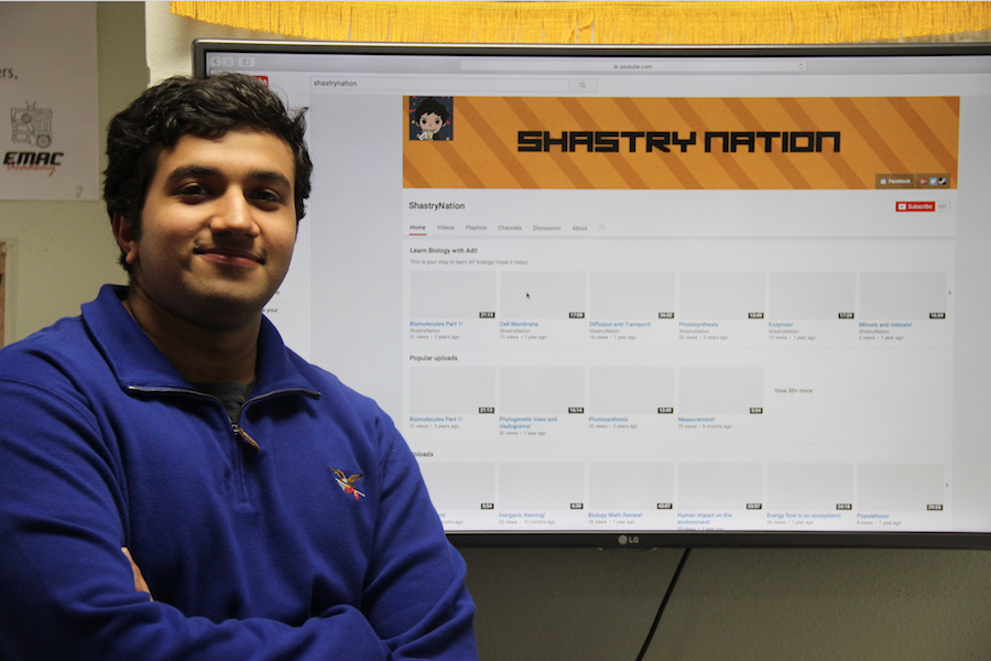 Coppell High School senior Adithya Shastry helps students better understand complex science concepts through his YouTube channel, ShastryNation. Shastry created his channel after discovering his passion for science after taking an Advanced Placement (AP) Biology class.