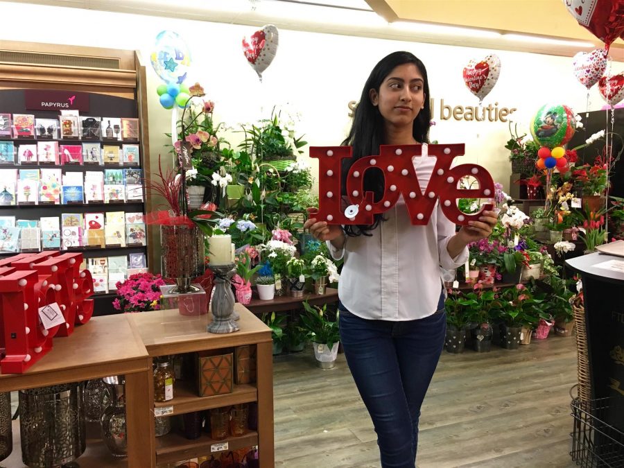 Coppell High School senior Briana Thomas visits local flower shop in Coppell. Thomas contemplates how to practice self love on Valentine’s Day, while shopping for flowers and chocolate on Feb. 14, Valentine’s Day. 


