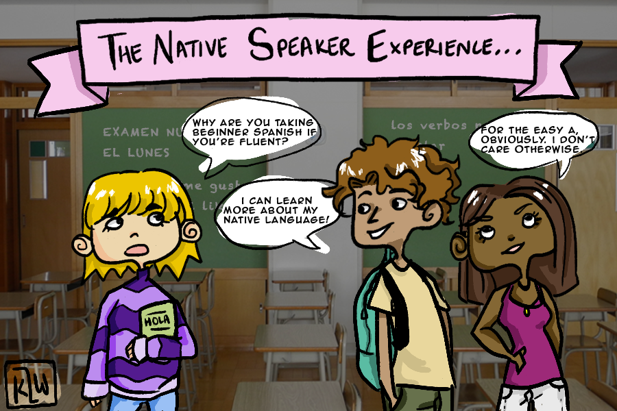 Being a native speaker in a LOTE classroom lends to a variety of experiences - some good and some bad. Nevertheless, benefits are presented to all in the class.