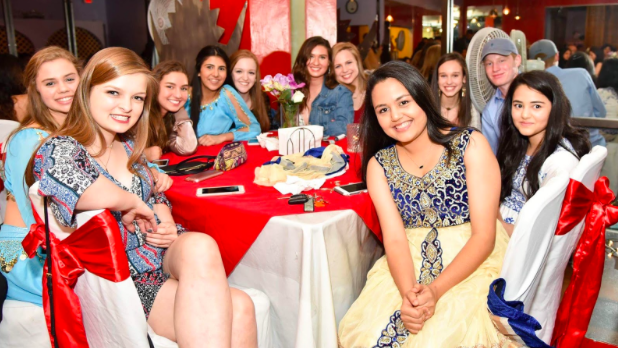 CHS juniors gather together to promote the fundraiser Night For Nepal on April 23. Dancing, singing and Nepali cuisine was included for a fun celebration. Photo courtesy Kritima of Lamichhane.