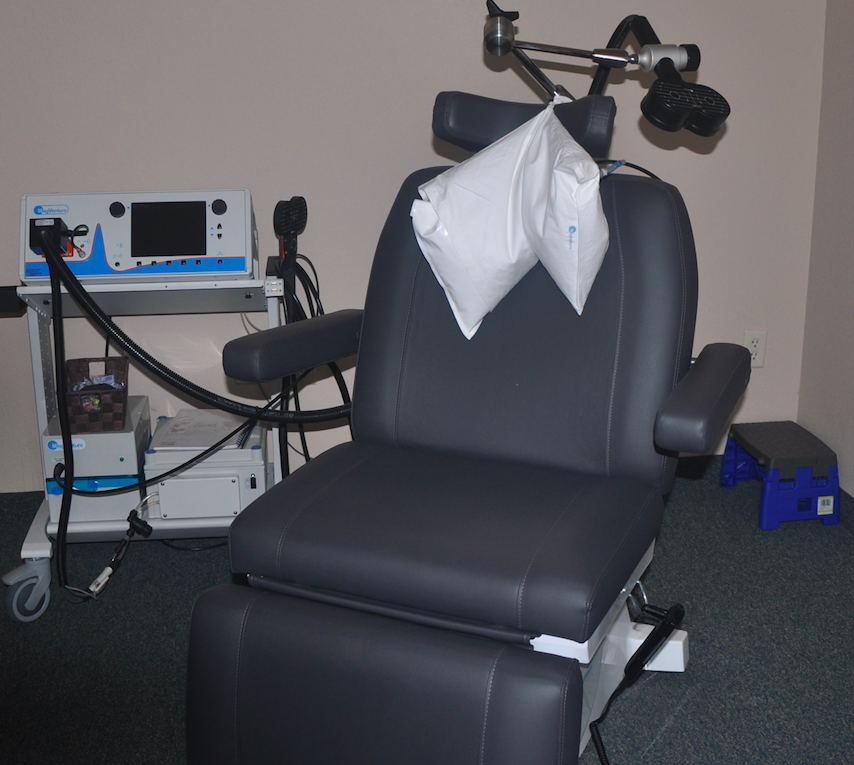 Lakeside Life Center in Carrollton offers transcranial magnetic stimulation treatment to a wide variety of patients. During treatment, patients sit in a chair with a coil on their head sending magnetic pulses into a small part of their brain in order to regulate neurotransmission. 