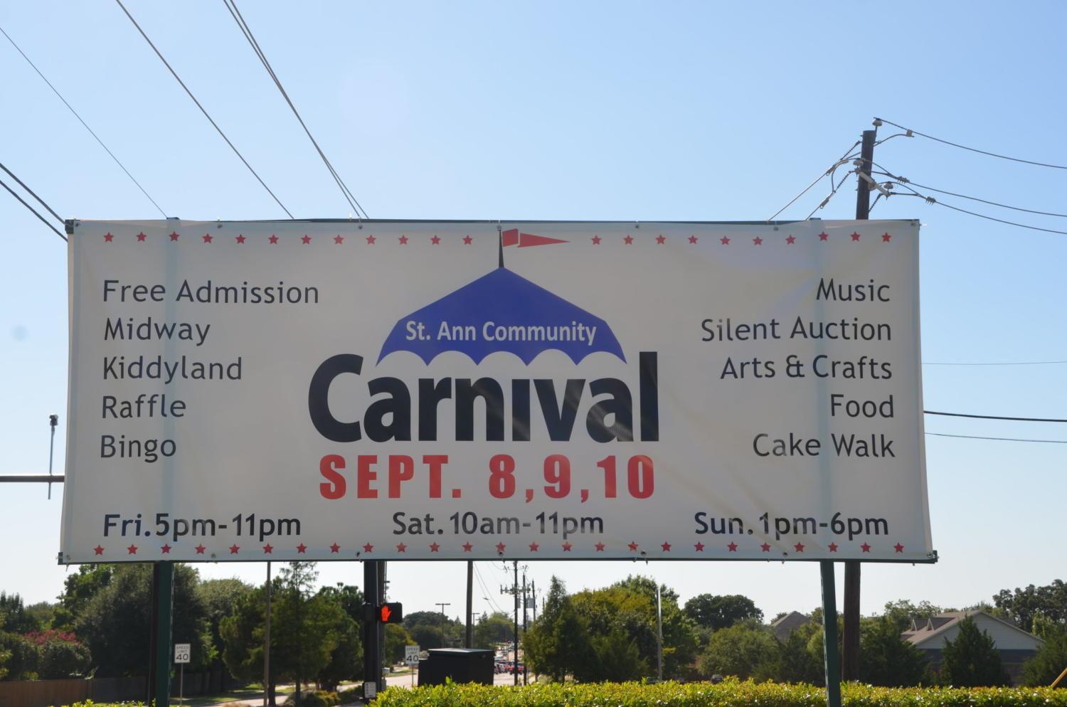 The St. Ann Community Carnival is taking place outside of the church from Friday through Sunday. From games and crafts to rides and music, the event is welcome to people of all ages. 