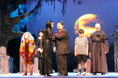 On Thursday, “The Addams Family” cast had a dress rehearsal at CHS in the auditorium. Towards the beginning of the musical, the main cast of “The Addams Family” was being introduced with “The Addams Family” theme song.