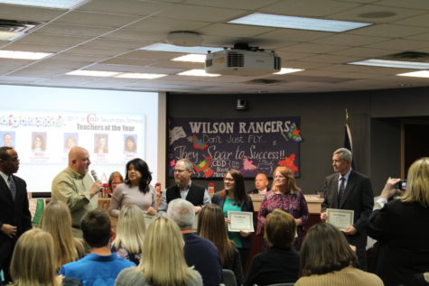 Coppell ISD honors teachers of the year from all secondary schools in the district in light of the January recognition month, Monday night in the Vonita White Administration Building. The district recognizes these teachers for their excellence in the teaching that they exhibit in school every day as they strive to improve their students knowledge and learning. 