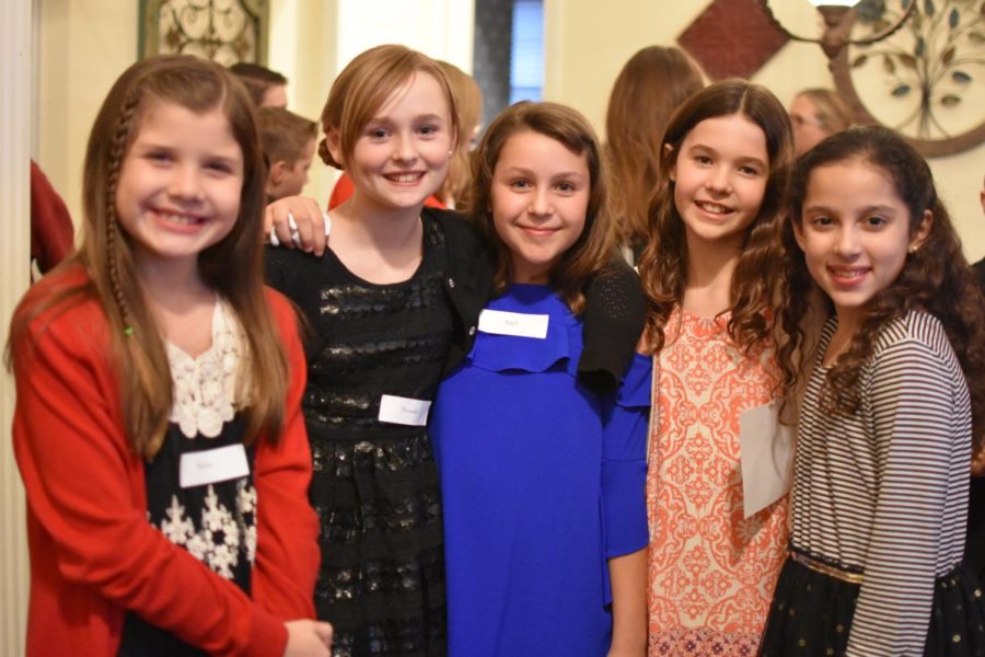 Lakeside Elementary students get together on Feb. 23 before Friday night Cotillion to have snacks and interact with each other along with parents. Cotillion is a class, typically for elementary or middle school kids, in which they learn basic table manners, social manners and formal dances.