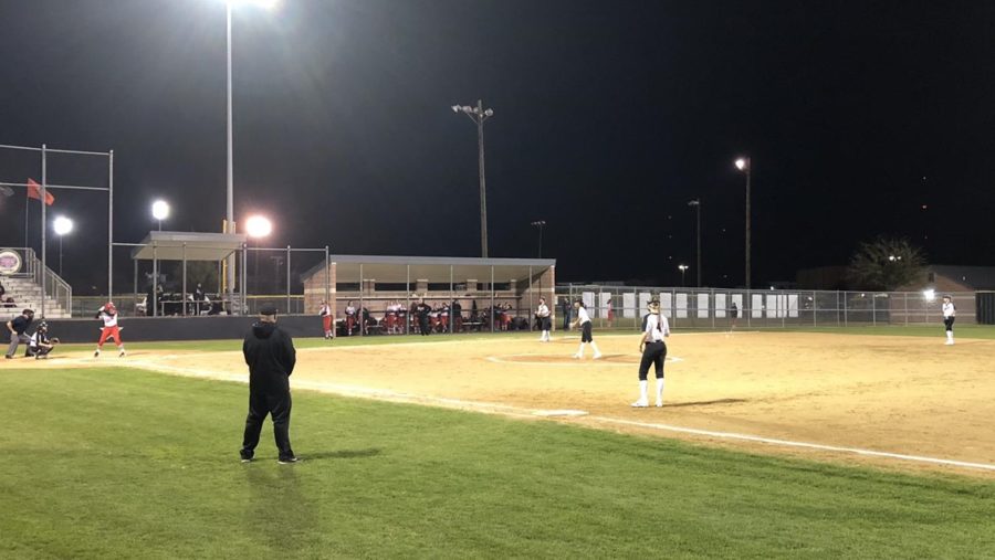 Coppell junior pitcher Nora Rodriguez prepares to pitch against Lake Highlands on Tuesday. The Cowgirls defeated the Lady Wildcats, 13-0, at the Coppell Softball Complex. 