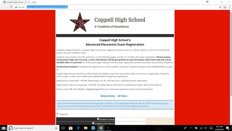 AP exam registration extended to March 5