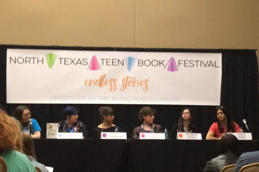 The panel Villains & Vagabonds at the North Texas Teen Book Festival on Saturday at the Irving Convention Center featured authors Holly Black, Michelle Hodkin, Claire Legrand, E. Lockhart and Sabaa Tahir. The featured writers discussed villains’ motivations and anti heroes. 
