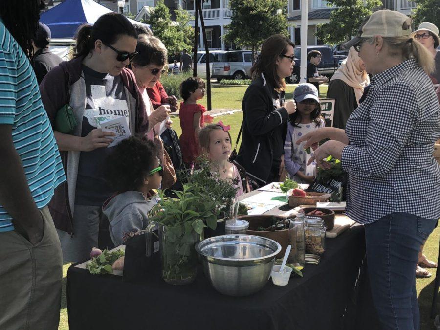At the farmers market kids went to different stations to learn about what are healthy foods and how they are beneficial to them. This Saturday the Coppell Farmers market in Old Town Coppell planned a day for the kids in order to teach them the importance of healthy living.
