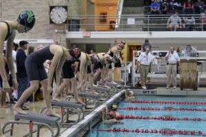 On Friday, Jan. 26, Coppell high school varsity swimmers competed at the districts meet at the Westside Aquatic Center in Lewisville, Texas. The Coppell swim team was able to surpass many previous school and district records and sent one swimmer on to state competition. 