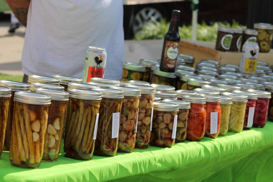 During the Coppells Farmers market on Saturday, there was a unique stand filled with pickled vegetables for sale. The Farmers Market is open from 8 a.m. to 12 p.m. every Saturday in Old Town Coppell.


