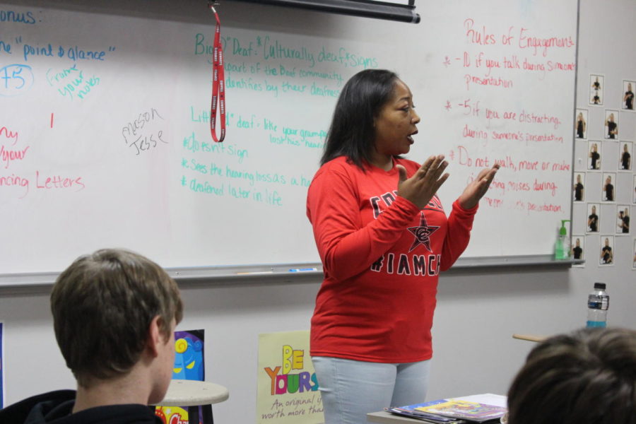 Delosha Payne is the new American Sign Language teacher at Coppell High School. Joining the district has been an exciting experience for her, as she teaches the language she loves and sees students grow in skill in ASL. 