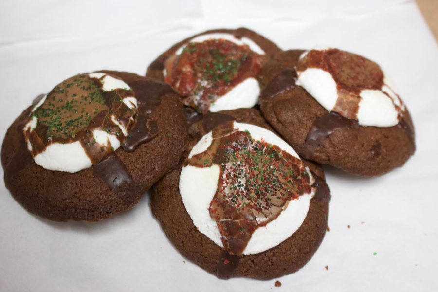The Sidekick staff writer Christie Hernandez bakes hot cocoa cookies as she gets in the spirit for holiday season. 