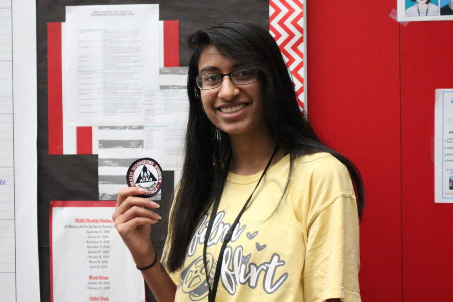 Coppell High School senior Namratha Mohan has been in Health Occupations Student of America (HOSA) since freshman year. Mohan is currently serving as HOSA’s President. 