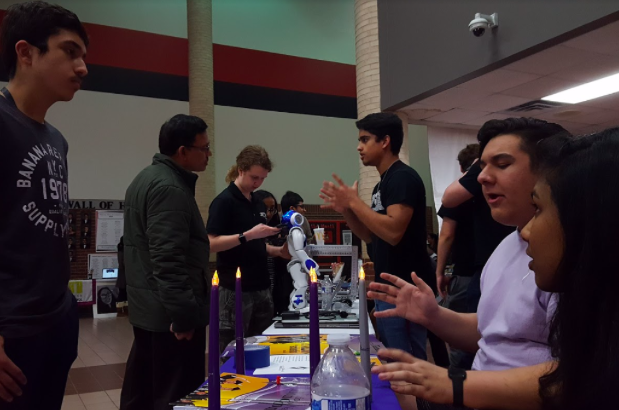 The National Technical Honor Society had representatives advertising their program during Coppell High School’s Spring Showcase on Monday. During the event, clubs, programs and courses could be displayed in the CHS main hallway and commons for current and incoming students.