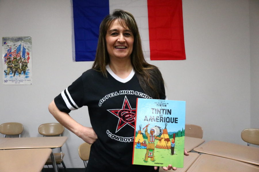 Coppell+High+School+French+teacher+Nathalie+Deines+moved+from+France+15+years+ago+to+pursue+her+dream+of+teaching+fellow+students+her+native+language.+Deines%E2%80%99s+time+in+France+allows+her+to+be+a+more+effective+French+teacher.+