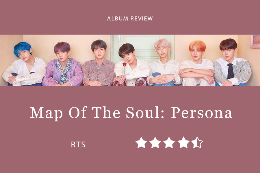 BTS%E2%80%99s+Map+of+the+Soul%3A+Persona+was+released+April+12.+The+album+includes+collaboration+with+Halsey%2C+%E2%80%9CBoy+with+Luv%E2%80%9D%2C+which+holds+the+record+for+YouTube+music+video+with+most+views+gained+within+24+hours.
