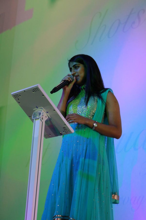 Coppell High School senior Neha Dharmapuram sang “Moh Moh Ke Dhaage” by Monali Thakur at the Shots by Bhavya 1st Annual
Fashion show on Feb. 10. Dharmapuram has traveled the country and earned the semifinalist position in India’s televised Padutha Theeyaga singing competition, and she now hopes for a future in Bollywood or Tollywood.