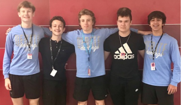 CHS9 students Aidan Dwyer, Lucas Mears, Collin Bloodworth, Luis Vargas and Chris Conger have grown up in the Dual Language Immersion (DLI) Program together since attending Denton Creek Elementary. Nicknamed “The Mariachis”, they are currently in the same Spanish class and believe they have benefited greatly from the program. 