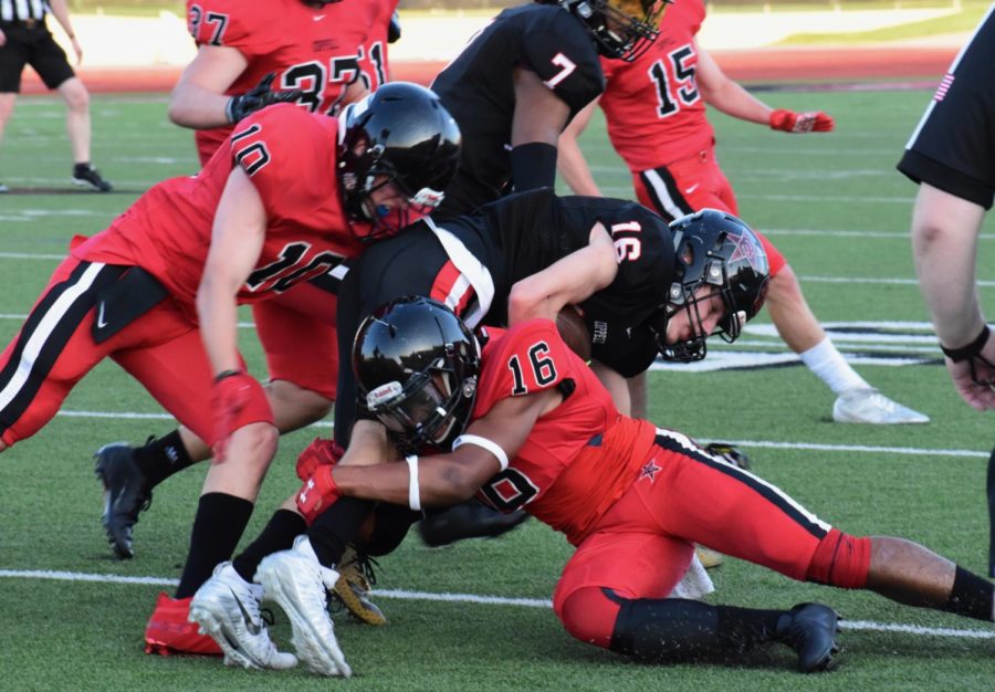 The+Coppell+football+played+in+the+annual+spring+game+on+May+16+for+the+2019+season.+The+Cowboys+start+the+season+tonight+against+Sachse+at+7+p.m.+at+Williams+Stadium+in+Garland.