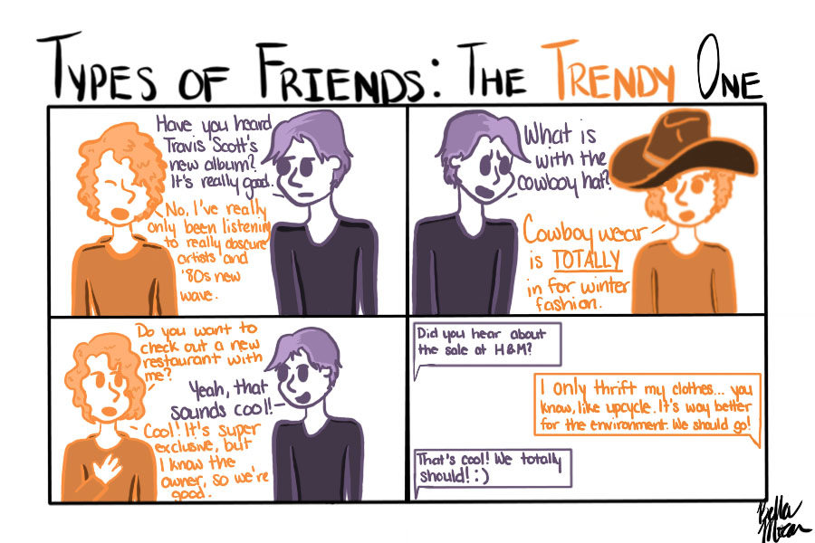 The Sidekick Strip #12- Types of Friends: The Trendy One