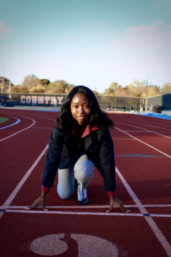 New Tech High @ Coppell senior Sikyra Castle is not only on the Coppell varsity track team, but also in DECA as the state president. Castle hopes to pursue business after she graduates from high school.