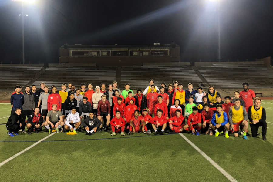 The+Coppell+boys+soccer+team+hosted+its+annual+alumni+match+on+Dec.+20+at+Buddy+Echols+Field%2C+in+which+graduates+return+to+play+against+the+current+varsity+team.+The+Cowboys+travel+to+Austin+for+the+Austin+Lakes+Elite+Showcase+from+Jan.+9-11.