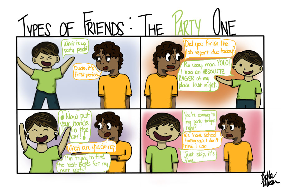 The Sidekick Strips #20- Types of Friends: The Party One