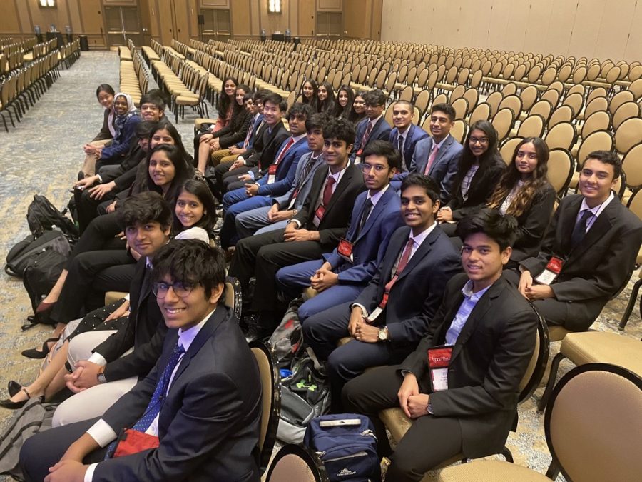 The Coppell High School BPA chapter placed in the top 10 in 21 events at the Texas State Leadership Conference (SLC), where students’ business knowledge were tested through various events. The SLC was on March 5-7 at the Sheraton Hotel in Dallas. Photo courtesy Varshini Suresh.