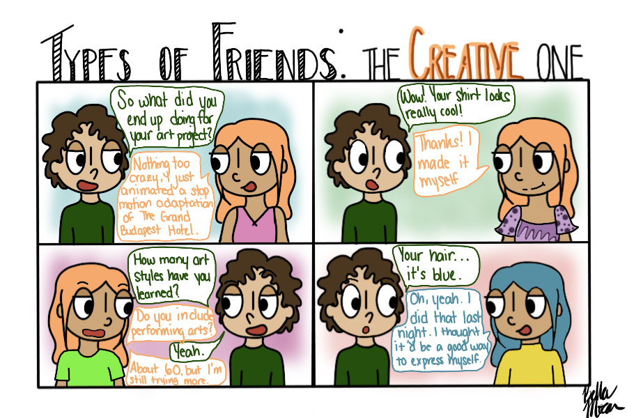 The Sidekick Strips #22- Types of Friends: The Creative One