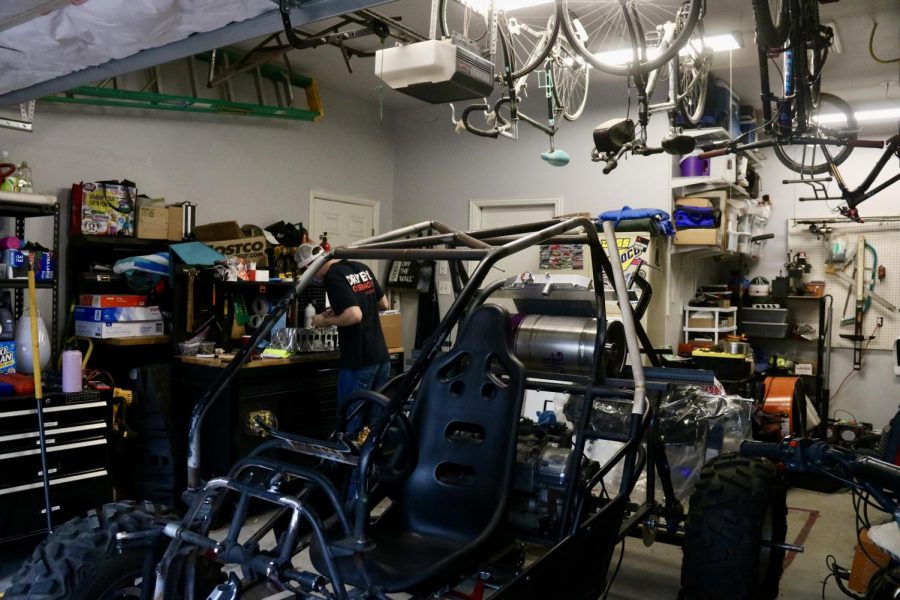 Coppell High School senior Ben Bartlett explores his love for engineering in his parents garage. Bartlett spends most of his time at home in his garage working on his go-kart and other varying projects. 