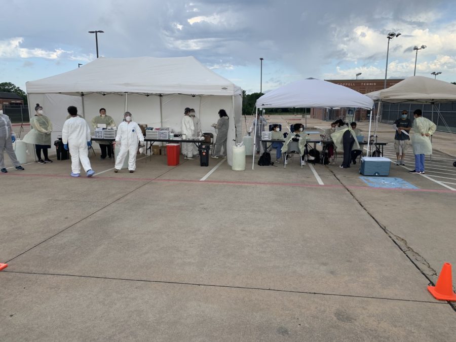 On May 2, Metroplex Medical Centres conducted COVID-19 antibody testing at Coppell High School. The drive-through testing administered 450 tests to Coppell residents, first responders, healthcare providers and essential workers. 