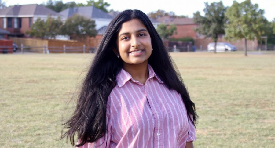 Random Acts of Kindness Club president, Coppell High School junior Amita Satish, works on bringing positive change to the Coppell community. The club became official in August of this year, with Laura Salamone, a 10th and 12th grade English teacher, as the club sponsor. 