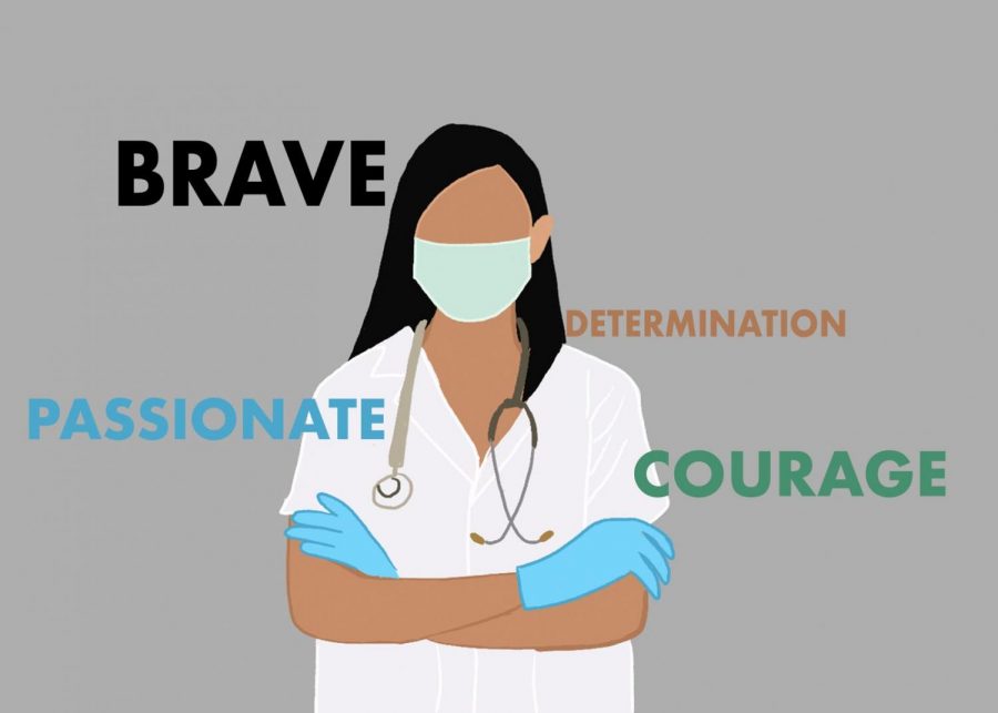 The Sidekick staff writer Varshitha Korrapolu emphasizes that healthcare workers are truly heroes because they continue to fight COVID-19 for the greater good. Korrapolu thinks her interest in becoming a doctor outweighs the dangers that healthcare workers face.