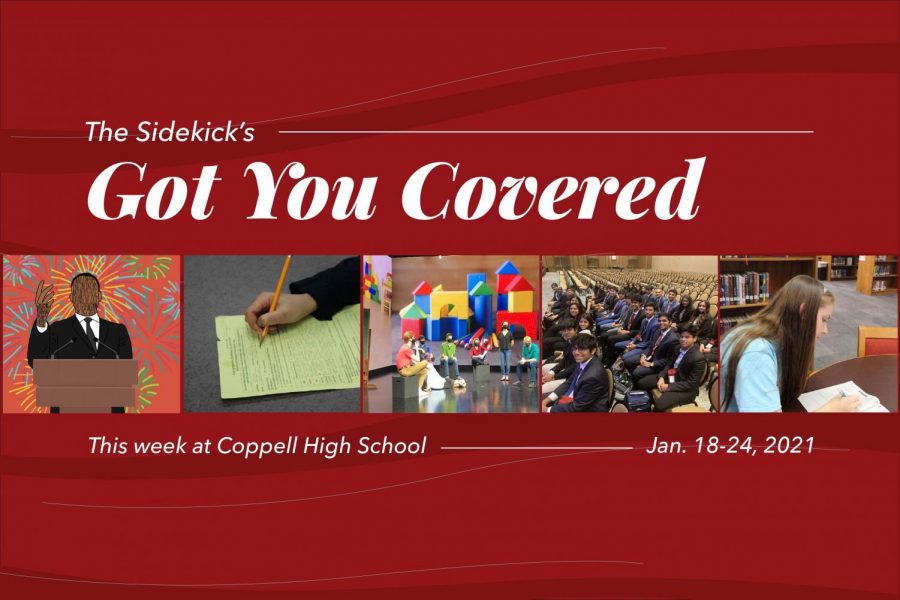 Got You Covered is a Sidekick series detailing five events happening at Coppell High School the following week. It will be posted every Monday for the rest of the 2020-21 school year. 